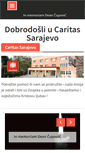 Mobile Screenshot of caritas-sarajevo.ba