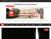 Tablet Screenshot of caritas-sarajevo.ba